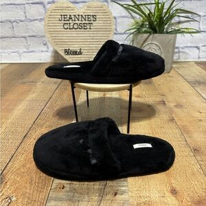 Soma Plush Scuff Slipper Black